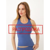 Майка SeamlessFlex, силуэт прилегающий, без чашки, размер 4-L/XL, синий