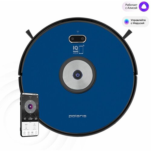 Пылесос-робот POLARIS PVCR-3200 IQ Home Aqua темно-синий 2661800₽