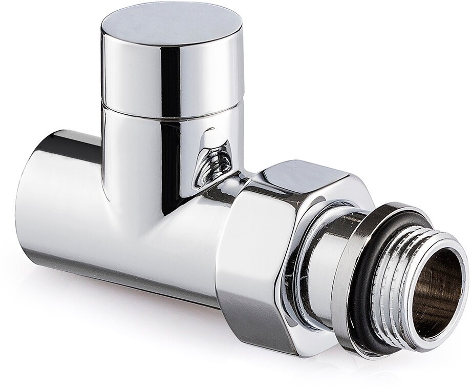 Клапан запорный SR Rubinetterie прямой серия  Tondera Light  1 2   цвет хром