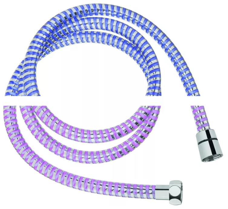 Гибкий шланг для душа хамелеон (меняет цвет) "Thermofix" (150 см., хамелеон, блистер) (FX2933) - фотография № 6
