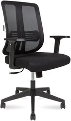 Norden Компьютерное кресло Tema LB черный пластик / черная сетка / черная ткань