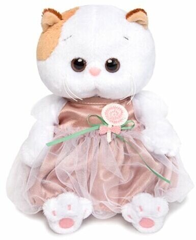 Мягкая игрушка BUDI BASA Кошка Ли-Ли BABY в платье с леденцом 20 см
