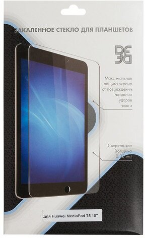 Защитное стекло DF для Huawei MediaPad T5, 10", 178 х 295 мм, прозрачная, 1 шт - фото №4