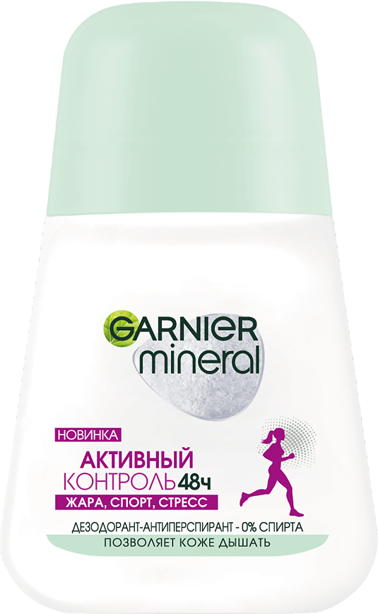 Garnier Mineral Дезодорант для тела ролик Активный контроль женский 50 мл 1 шт