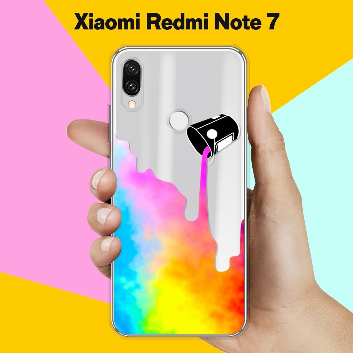 Силиконовый чехол на Xiaomi Redmi Note 7 Краски / для Сяоми Редми Ноут 7