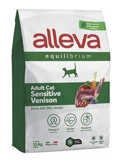 Alleva Equilibrium Sensitive корм для кошек с олениной 1.5 кг - фотография № 17