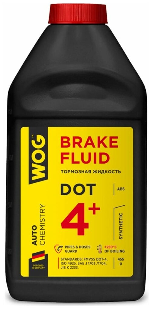 Жидкость Тормозная Wog Brake Fluid Dot4+ 05 Л Wgc0140 WOG арт. WGC0140
