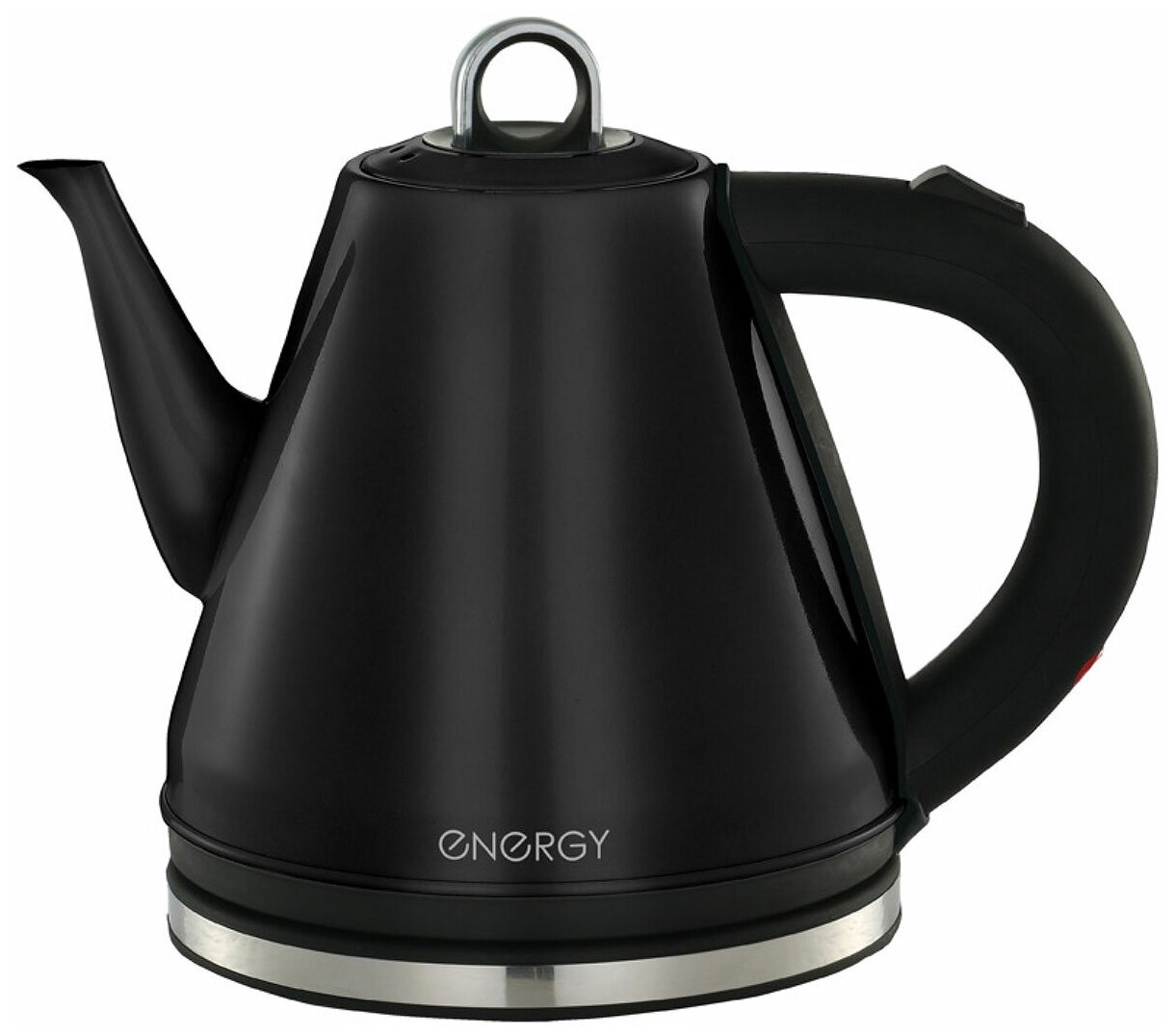 Чайник ENERGY E-263 (1,2 л, диск) стальной, черный (164133)