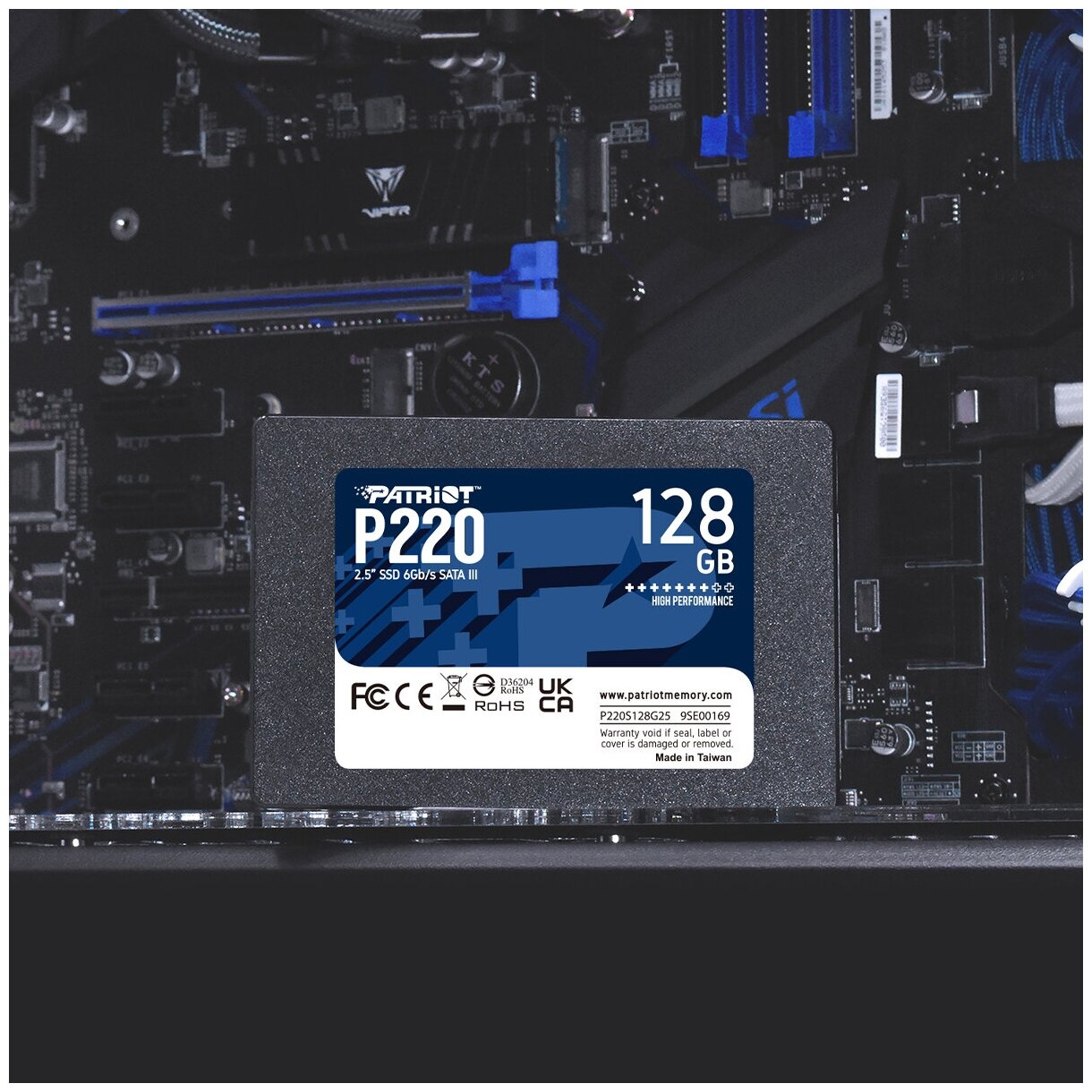 Твердотельный накопитель Patriot Memory P220 128 ГБ SATA P220S128G25