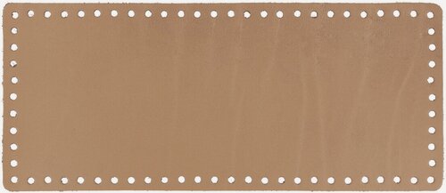 Изображение товара Gamma ZKS-002 Донце для вязаной сумки прямоугольного формата кожаное бежевое №005 1 шт