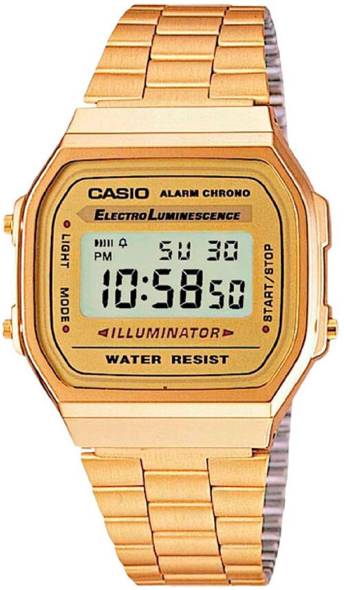 Наручные часы CASIO Vintage A-168WG-9W, золотой