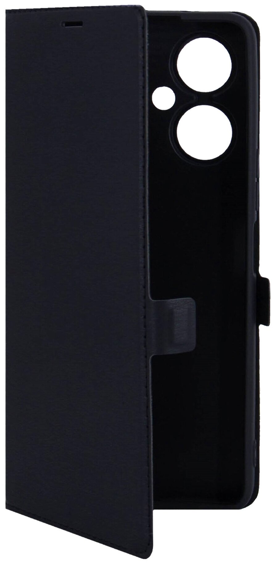 Чехол книжка на Tecno Camon 19 (Техно Камон 19) эко-кожа черный с функцией подставки отделением для пластиковых карт Book case Miuko