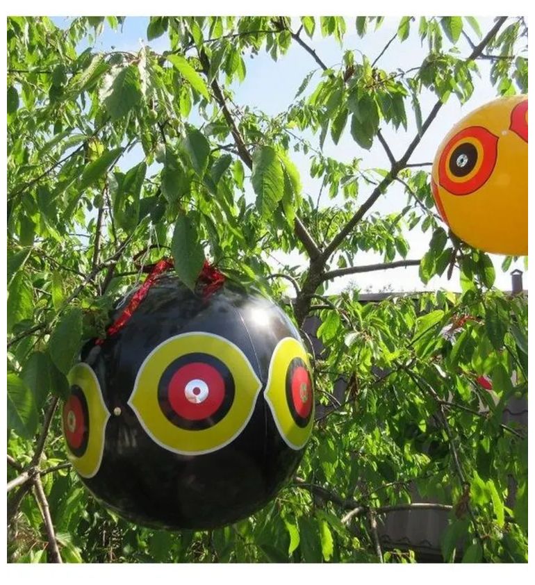 Комплект виниловых шаров с глазами хищных птиц, 40 см 3шт - фотография № 2