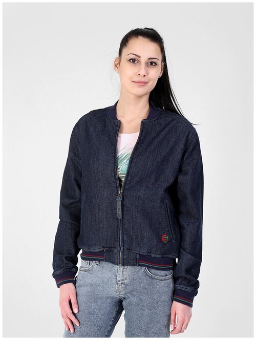 Куртка женская F5 16576, Blue denim Jersey, w.dark L