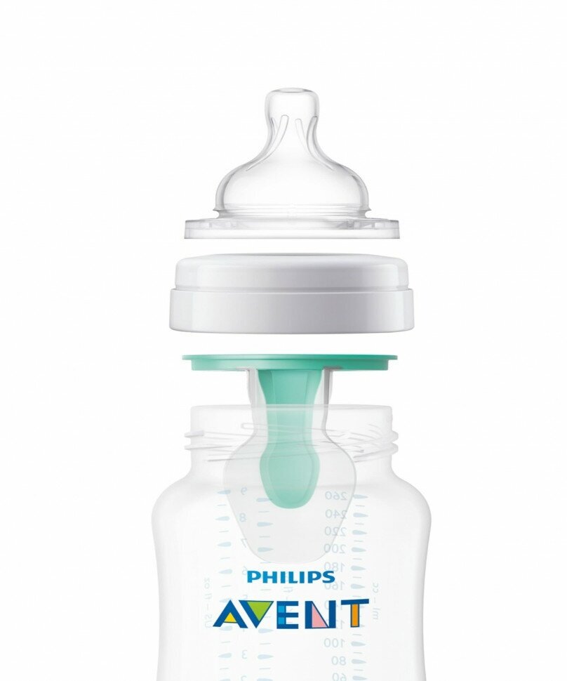 Бутылочка Avent (Авент) Anti-colic из пропилена с силиконовой соской 260 мл (SCF813/17) Philips Consumer Lifestyle B.V. - фото №13