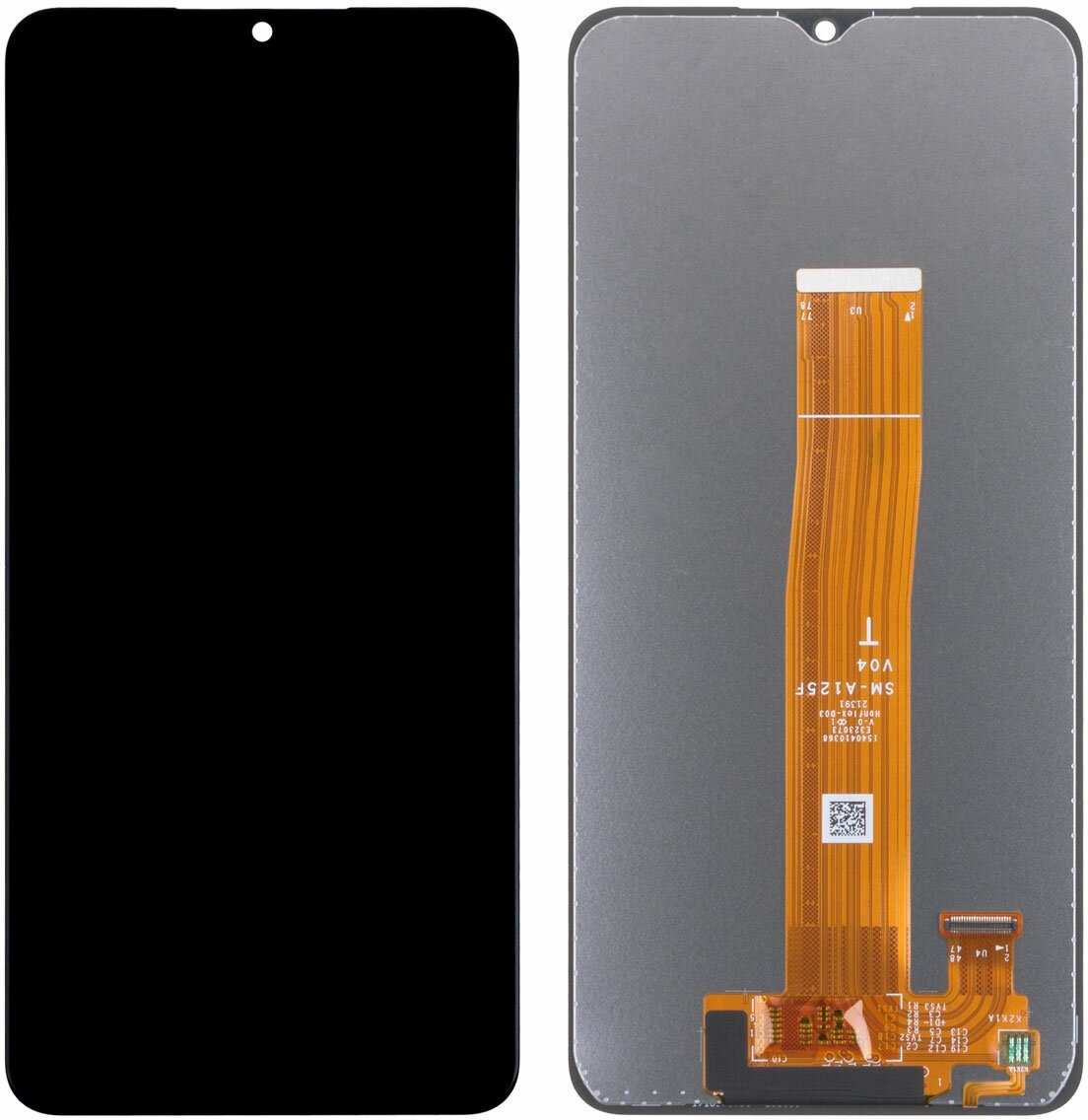 Дисплей для Samsung Galaxy A12 125F в сборе с тачскрином Черный - Premium