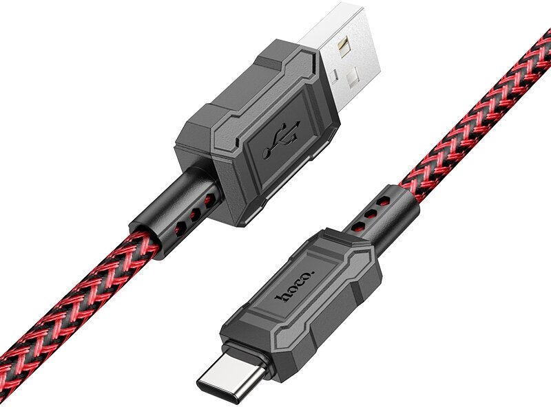 USB Кабель Type-C, HOCO, X94, 1м, красный