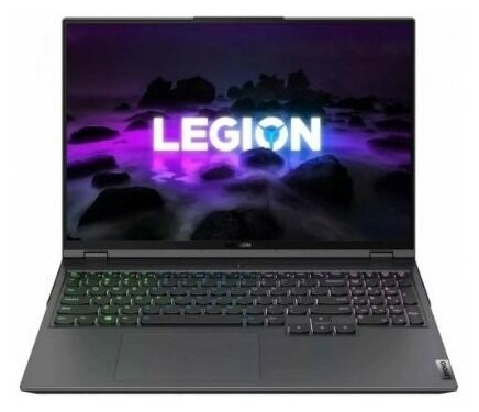 Ноутбук Lenovo Legion 5 Pro 16IAH7H (Y9000P 2022), Intel Core i9-12900H (2.5 Ггц), RAM 16 ГБ, SSD 512 ГБ, NVIDIA GeForce RTX 3060 (6 Гб), Windows Home, (82RF00R3CD), Storm Grey, Российская клавиатура