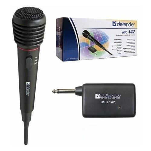 Микрофон Defender MIC-142 черный