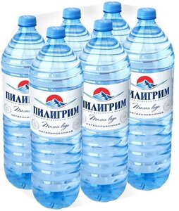 Вода минеральная Пилигрим негазированная ПЭТ 1,5 л (6 штук в упаковке)