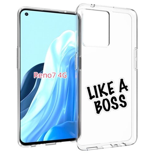 Чехол MyPads Like-a-boss для OPPO RENO 7 4G задняя-панель-накладка-бампер чехол mypads like a boss для oppo reno 9 reno 9 pro задняя панель накладка бампер