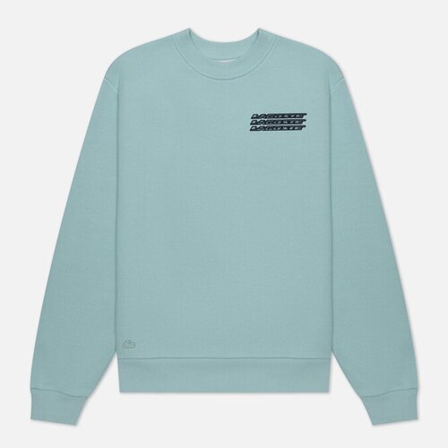 Женская толстовка Lacoste Loose Fit Brushed Fleece голубой, Размер S