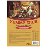 Yummy Dice - сухой корм для собак премиум класса. Свежий тунец и ягненок 12 кг - изображение