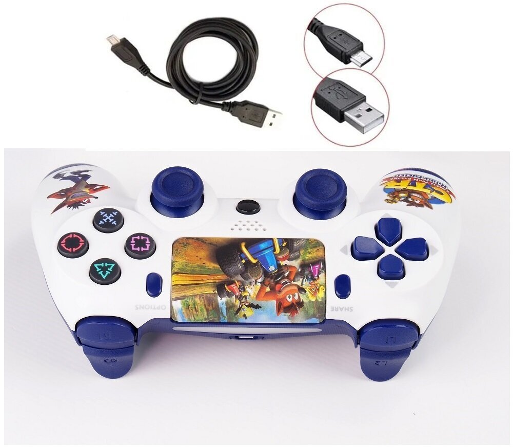 Геймпад/Джойстик/Контроллер беспроводной для консоли/приставки PS4 Crash team racing