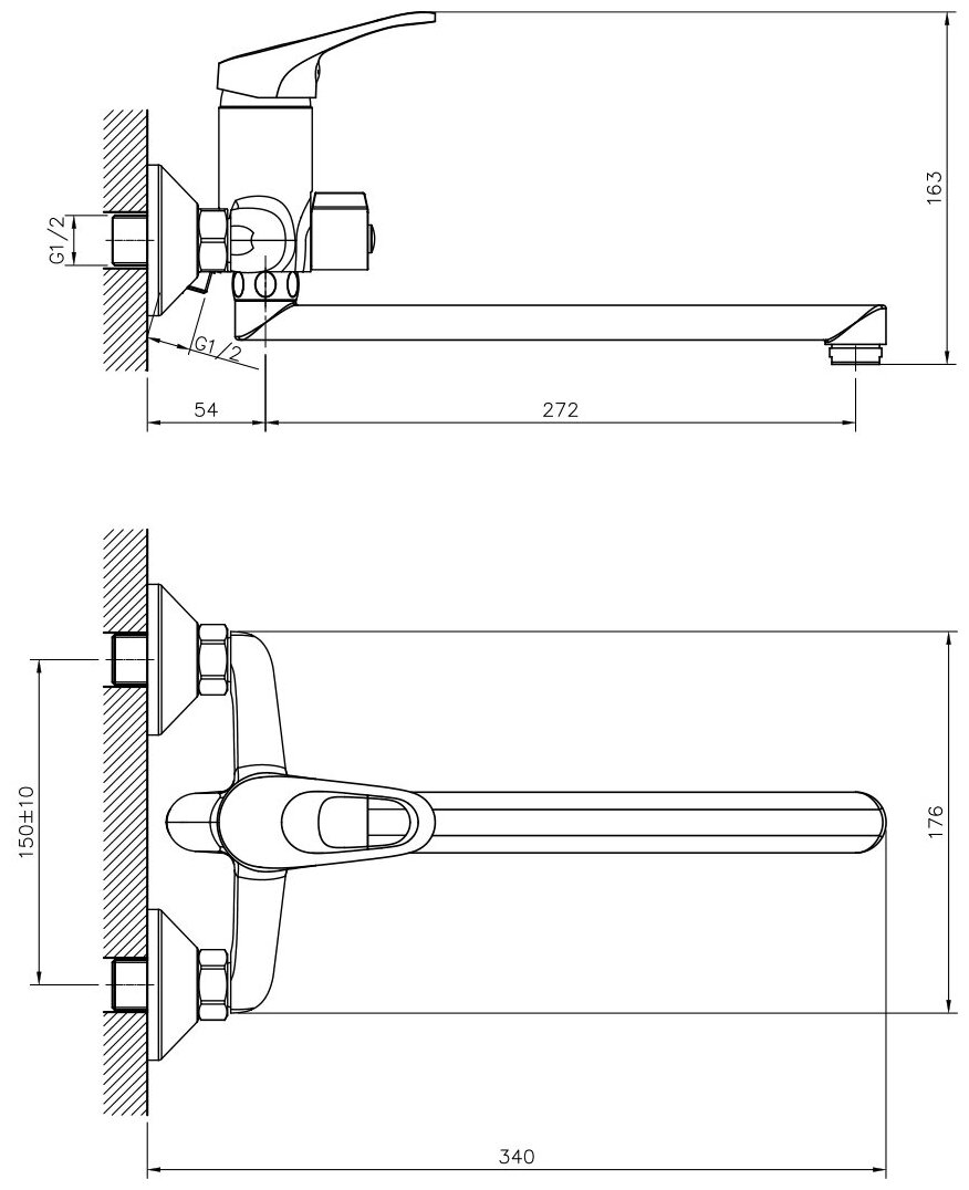 Смеситель DecoRoom DR21043 универсальный - фотография № 2