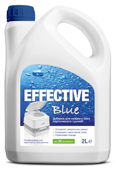 Туалетная жидкость Effective Blue 2 л Thetford 30710RU - фотография № 2