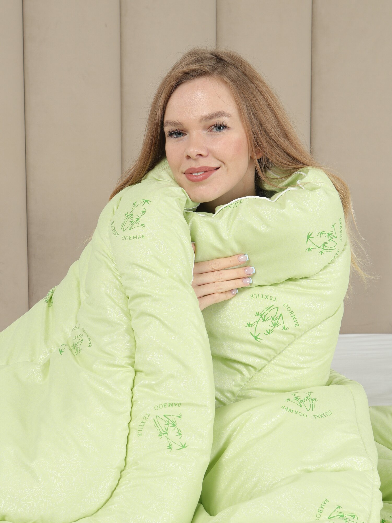 Одеяло Бамбук 200х220 зимнее в тике. Очень теплое. Евро. Плотность 500 гр/кв.м. ДОМ текстиля - фотография № 6