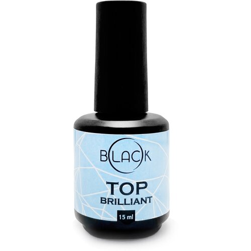 Топ для ногтей Black Top Brilliant, 15 мл