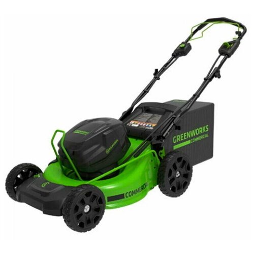 Самоходная газонокосилка Greenworks GC82LM51SP2 82V 2515907UB (51 см) бесщеточная аккумуляторная с 5 Ач АКБ и ЗУ