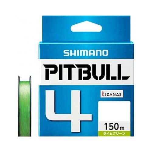 Шнур Shimano Pitbull 4PE 150m Lime Green PL-M54R #0.4 (8.6lb / 3.9kg)