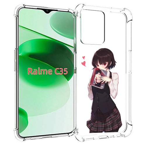 Чехол MyPads Persona 5 - Makoto Niijima для Realme C35 / Narzo 50A Prime задняя-панель-накладка-бампер чехол mypads persona 5 makoto niijima для oppo realme c31 задняя панель накладка бампер