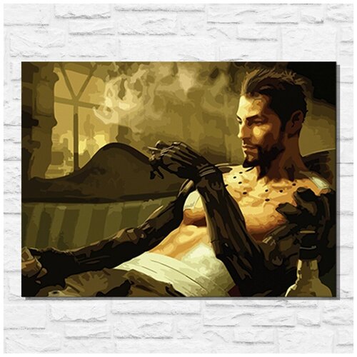 Картина по номерам на холсте игра Deus Ex Human Revolution - 11600 Г 30x40 картина по номерам на холсте игра deus ex human revolution 11110 в 60x40