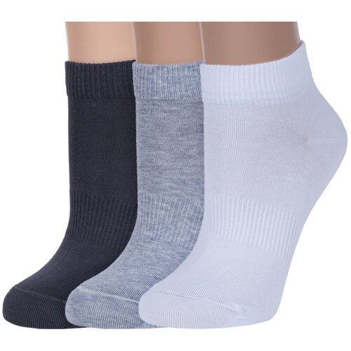 фото Комплект из 3 пар женских носков rusocks (орудьевский трикотаж) микс 2, размер 23-25 (36-39)