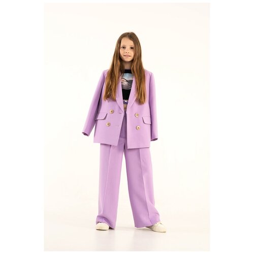 пиджак Leya.me, размер 140, фиолетовый