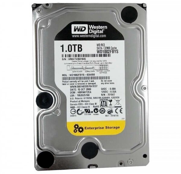 Жесткий диск Western Digital WD1002FBYS 1Tb SATAII 3,5" HDD