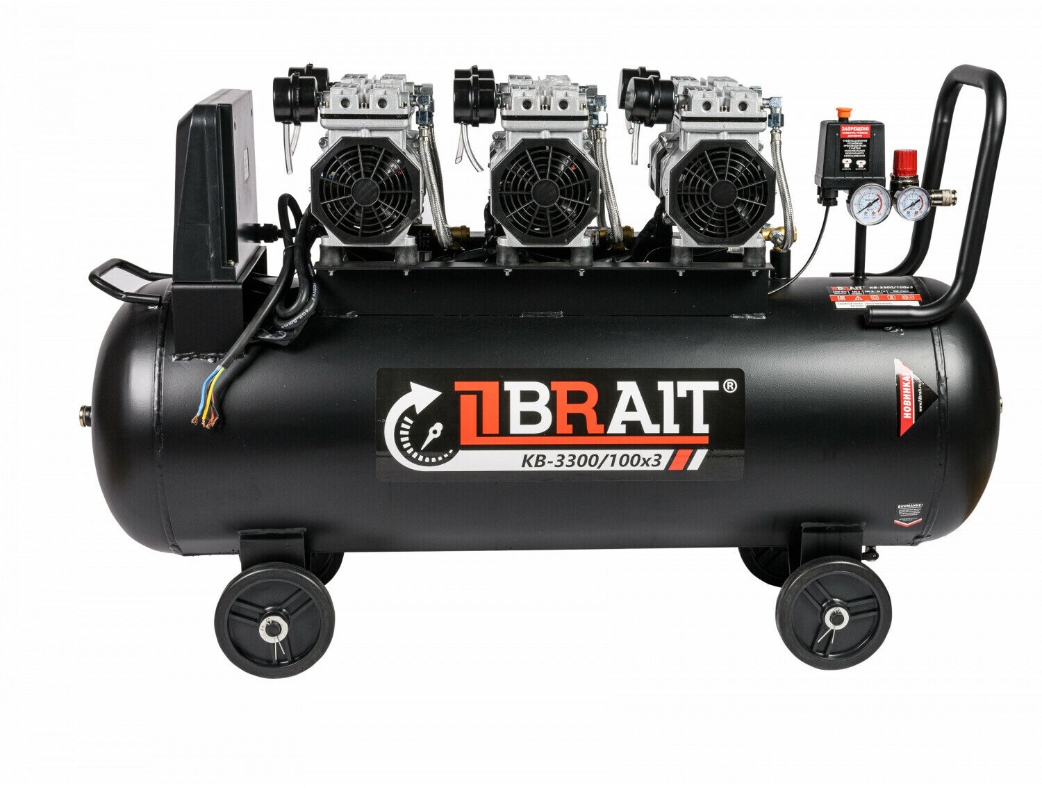 фото Компрессор воздушный Brait КВ-3300/100Х3