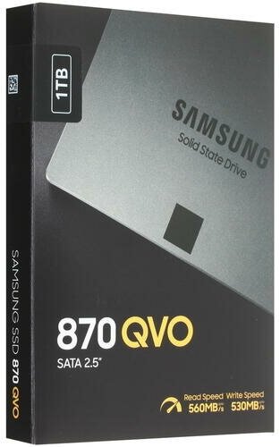 Твердотельный накопитель Samsung 870 QVO 1 ТБ SATA MZ-77Q1T0BW - фотография № 11