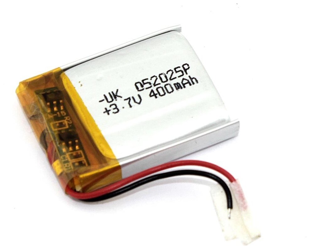 Аккумулятор Li-Pol (батарея) 5*20*25мм 2pin 3.7V/400mAh