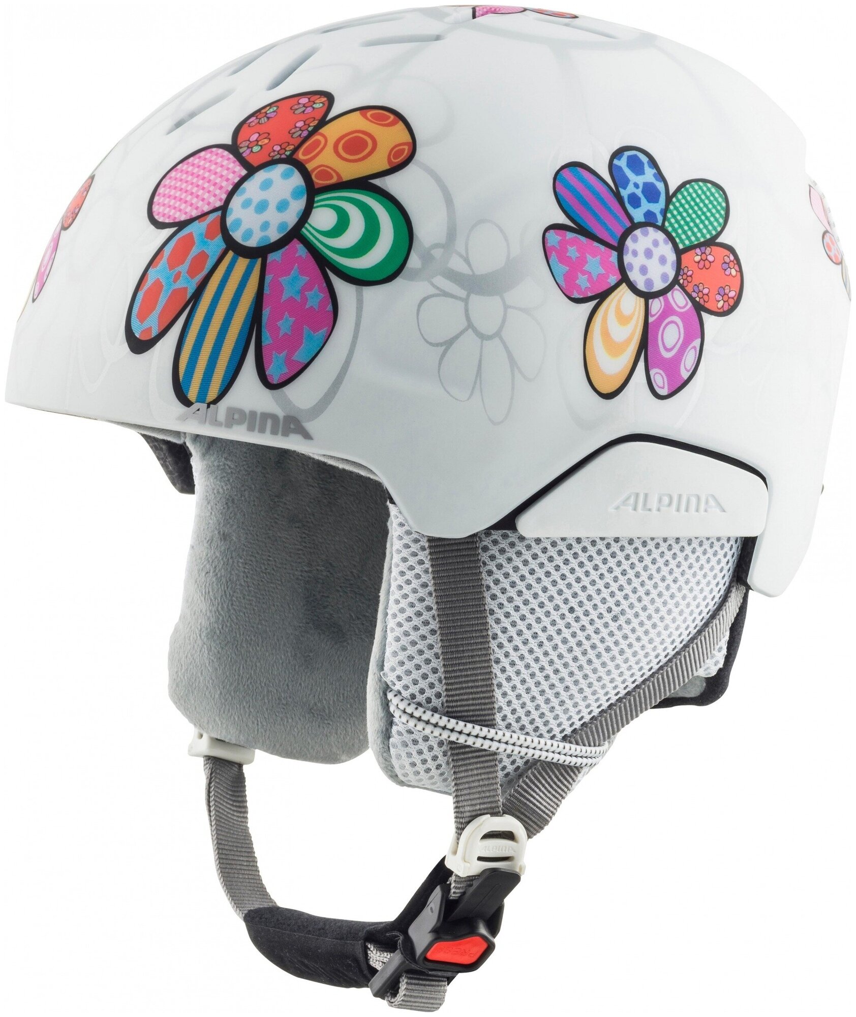 Шлем детский ALPINA Pizi Patchwork-Flower Matt (см:51-55)
