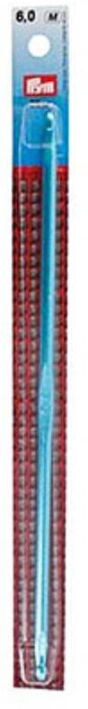 Для вязания PRYM Крючок тунисский двухсторонний 195288 алюминий d 6 мм 25 см в блистере .