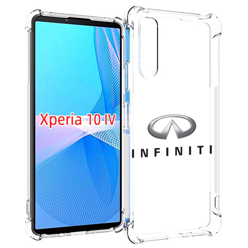 Чехол MyPads Infiniti-3 мужской для Sony Xperia 10 IV (10-4) задняя-панель-накладка-бампер