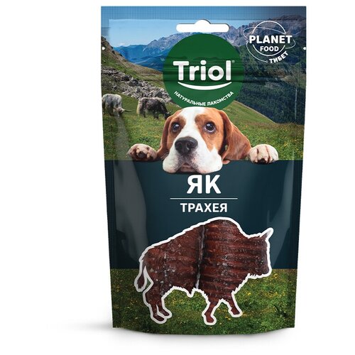 Лакомство для собак Triol PLANET FOOD Трахея яка, 40г, 1шт