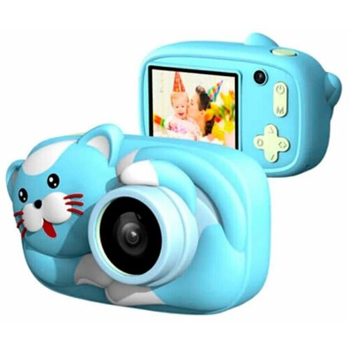 Детский фотоаппарат Lovely Plus Case 18Мп 600mAh Селфи камера Голубой 3990₽