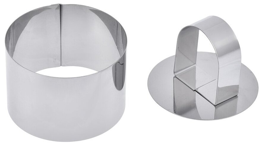 фото Форма для выкладки салатов и гарниров с прессом, круглая, 7,5 см.