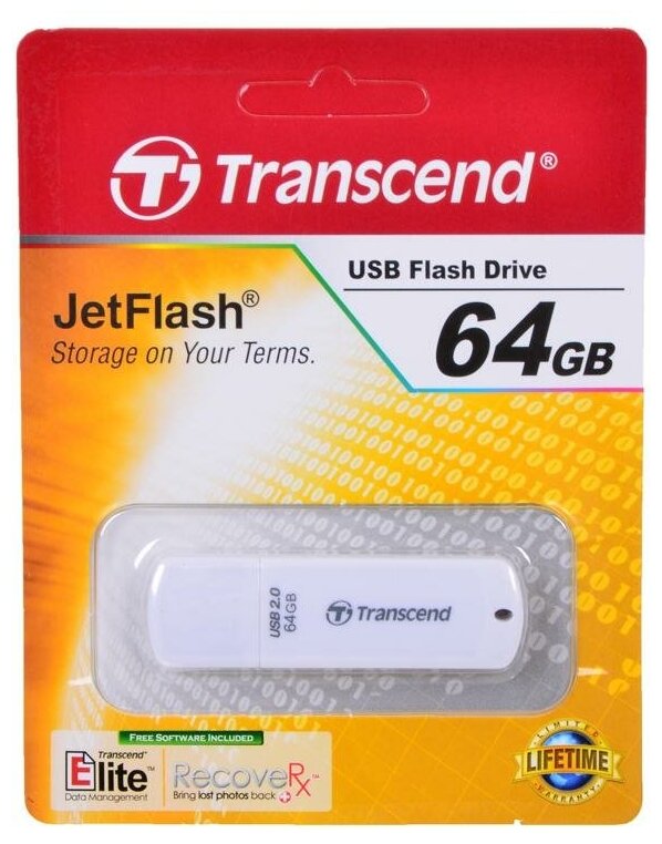 USB Flash Drive 64Gb - Transcend FlashDrive JetFlash 370 TS64GJF370