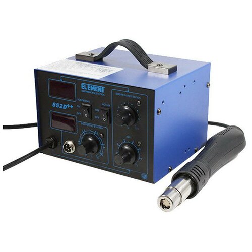 Паяльная станция ELEMENT 852Dс держателем фена 16553 812100₽